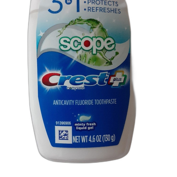 Crest Scope Outlast Anti-cavity  Toothpaste Minty Fresh Liquid Gel 4.6 Oz New - Picture 2 of 4